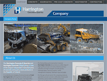 Tablet Screenshot of harringtonconcrete.ie